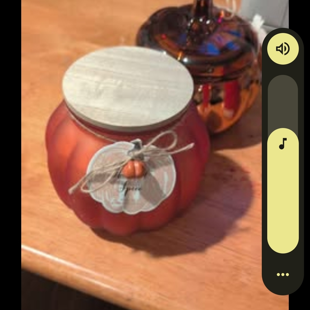 Pumpkin Spice Scented Candle with Wooden Lid
